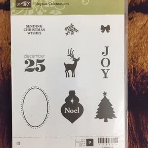 🌸Stampin UpJOYOUS CELEBRATIONS RUBBER STAMP 9